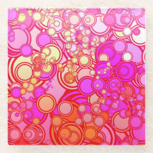 Retro Kreise Glasuntersetzer