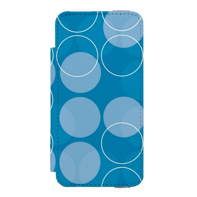 Retro Kreise Incipio iPhone Geldbeutel-Hülle (Folio Vorderseite)