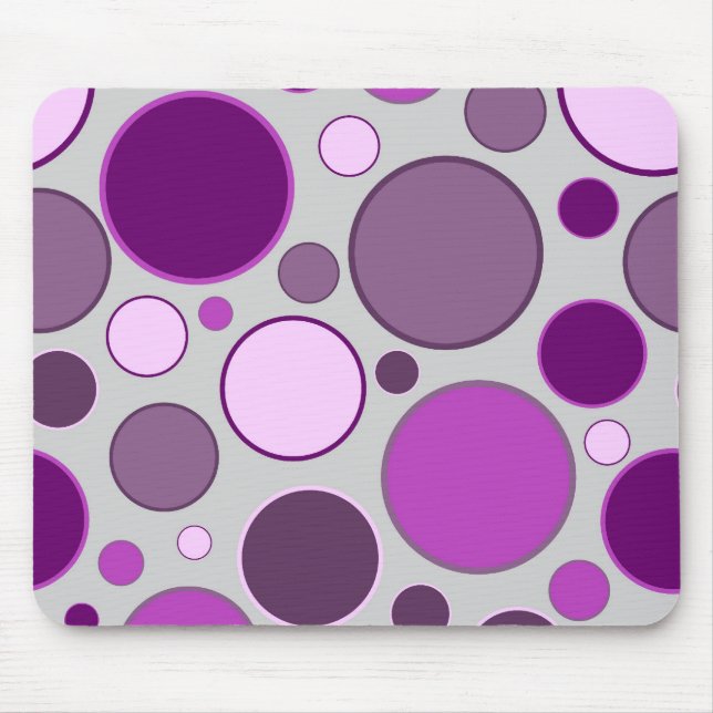 Retro Kreise Mousepad (Vorne)