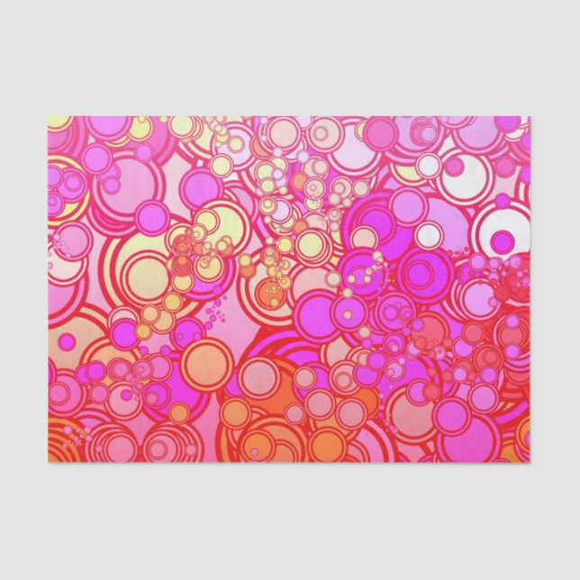 Retro Kreise Seidenpapier (Vorderseite)