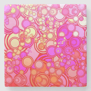 Retro Kreise Steinuntersetzer