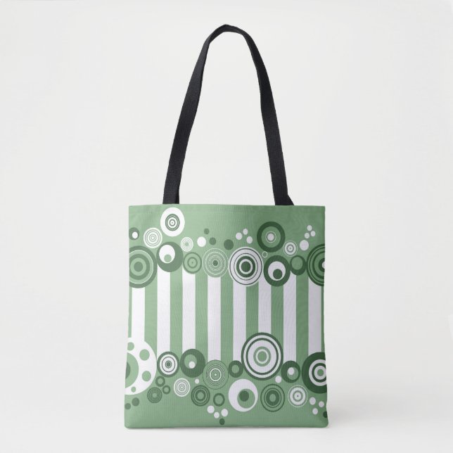 Retro-Kreise Tasche (Vorderseite)
