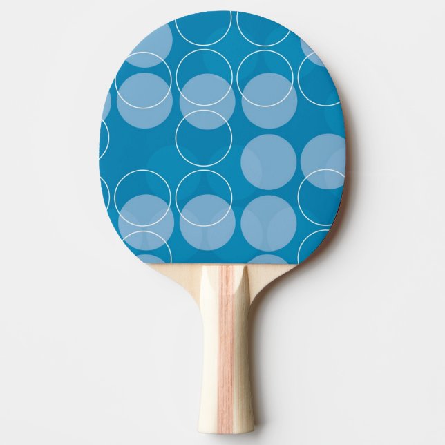 Retro Kreise Tischtennis Schläger (Vorderseite)