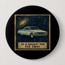 Retro-Kreuzer im tiefen Weltraum  Button