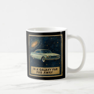 Retro-Kreuzer im tiefen Weltraum Kaffeetasse