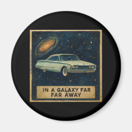 Retro-Kreuzer im tiefen Weltraum  Magnet