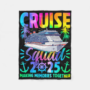 Retro Kreuzfahrt Team 2025 Gemeinsam Erinnerungen Fleecedecke