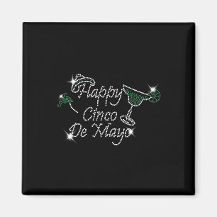 Retro Kristall Cinco De Mayo Margarita Funny Mex Magnet