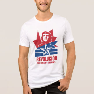Retro-kubanischer Poster-Stil – Rot, Blau & Weiße Tri-Blend Shirt