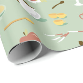 Retro Küche Geschenkpapier