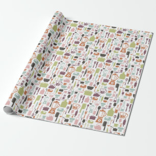 Retro Küche Geschenkpapier