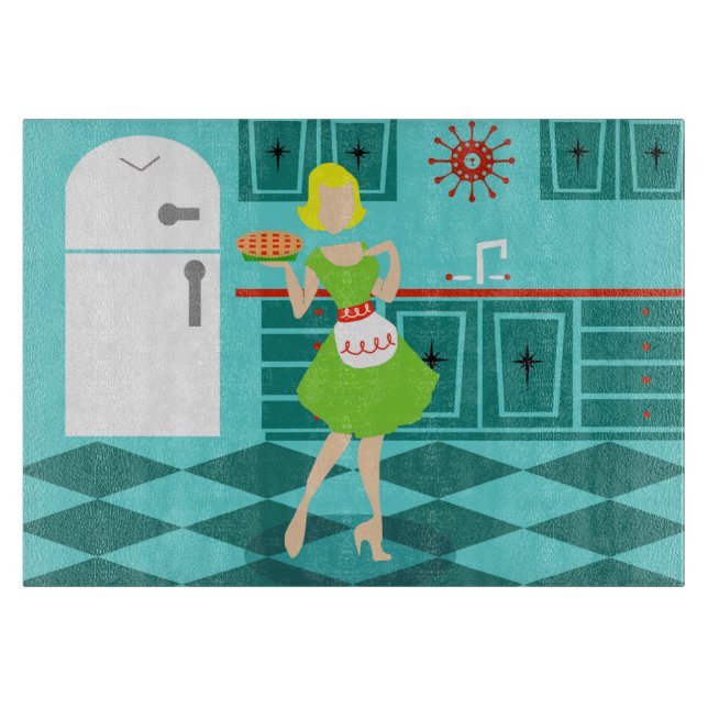 Retro Küchen-Schneidebrett Schneidebrett (Vorderseite)