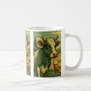 Retro-Kuh Kaffeetasse