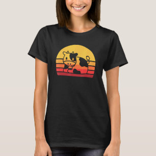 Retro-Kuh Vintage süße Milchkühe T-Shirt