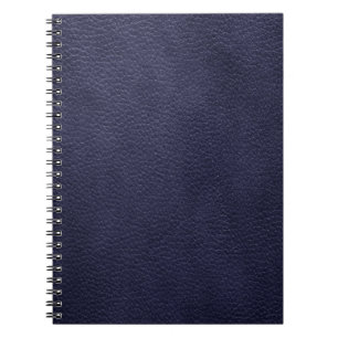 Retro kundenspezifisches Marine-Blau-Leder Notizblock
