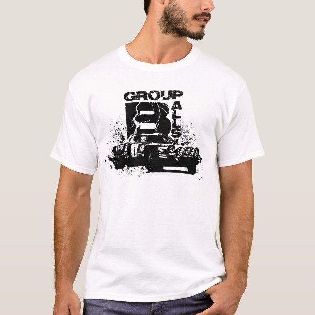 Retro Kundgebungs-T-Shirt "der Gruppen-B" T-Shirt (Vorderseite)