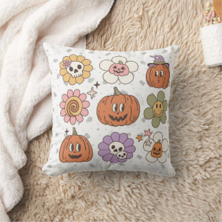 Retro-Kürbis-Herbstsaison-Kissen, Halloween-Dekora Kissen