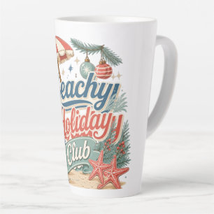 Retro-Küsten-Weihnachten im Beachy Holiday Club Milchtasse