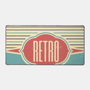 Retro-Label-Designer Schreibtischunterlage