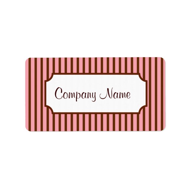 Retro-Labels Adressaufkleber (Vorne)