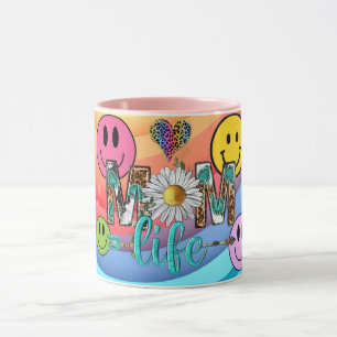 Retro-Lächeln-Tasse Lustiges Smiley-Gesicht Cooles Tasse