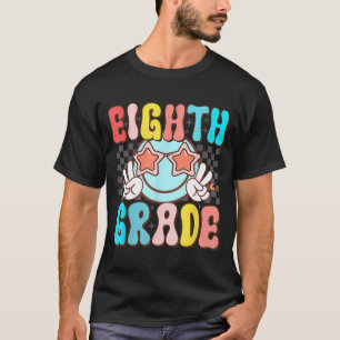 Retro lächelnde achte Klasse, Achtklässler T-Shirt