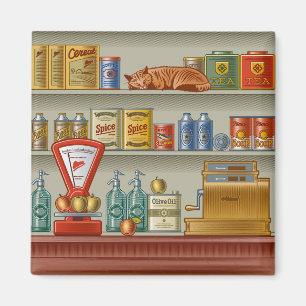 Retro-Laden Magnet