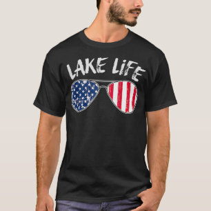 Retro Lake Life 4. Juli Sommersonne T-Shirt