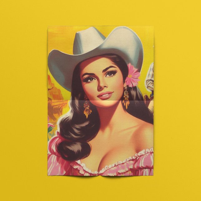 Retro-Landfrau Seidenpapier (Von Creator hochgeladen)