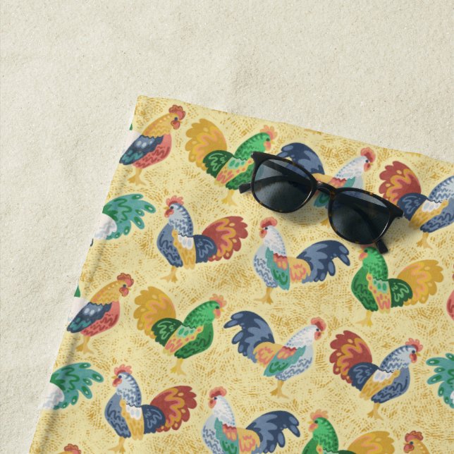 Retro Landhahn Strandtuch (Beispiel)