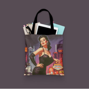 Retro Las Vegas Pin-up Tasche