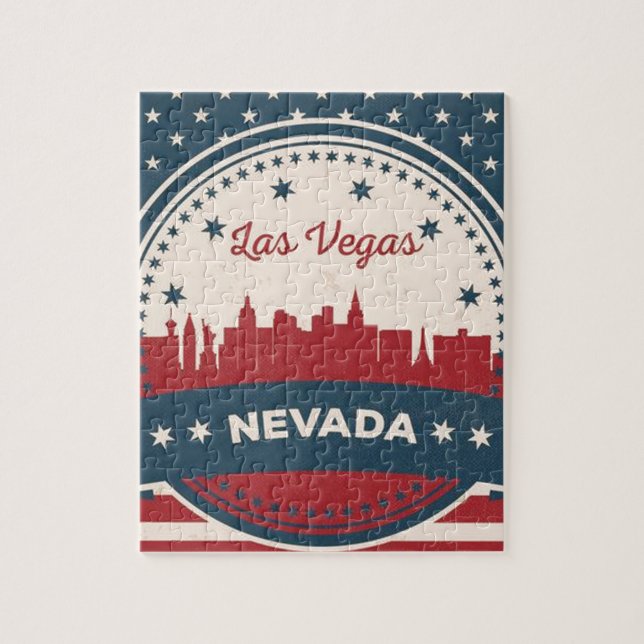 Retro Las Vegas Skyline (Vertikal)