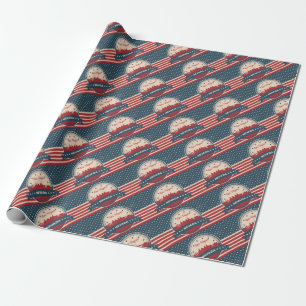 Retro Las Vegas Skyline Geschenkpapier