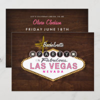 Retro Las Vegas Unterzeichner Junggeselinnen-Absch