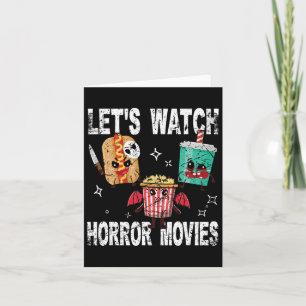 Retro Lasse Horror-Filme Niedlich Halloween-Kosten Karte