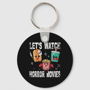 Retro Lasse Horror-Filme Niedlich Halloween-Kosten Schlüsselanhänger