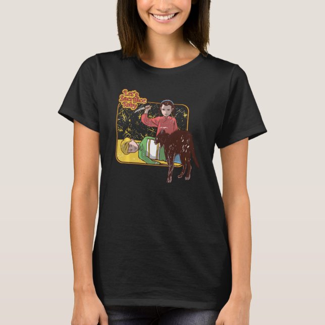 Retro Lasst uns Toby Parody Adult Humor opfern T-Shirt (Vorderseite)