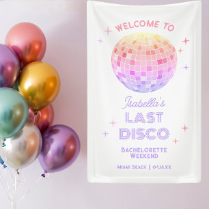 Retro Last Disco Bachelorette Banner