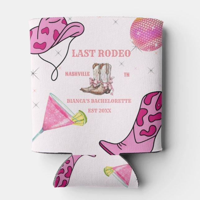Retro Last Rodeo Cowgirl Western Bachelorette Dosenkühler (Rückseite)