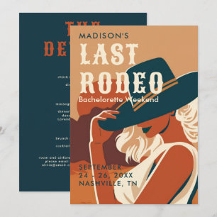 Retro Last Rodeo Terracotta auf dem Monte Tamaro Einladung
