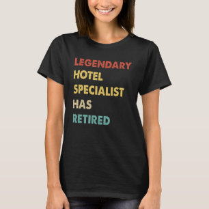 Retro Legendary Hotel Specialist hat sich gelehnt T-Shirt
