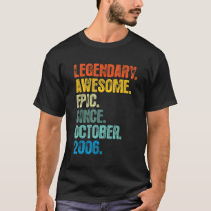 Retro Legendary seit Oktober 2006 16 Jahre alt T-Shirt