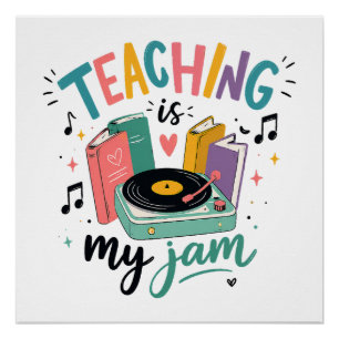 Retro-Lehren ist mein Ding Vinyl-Schallplatte Lehr Poster