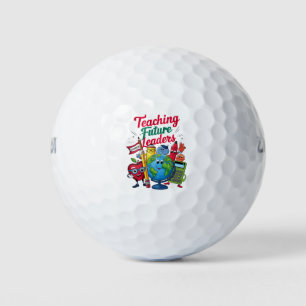 Retro-Lehren zukünftige Führungskräfte Lehrer Schu Golfball