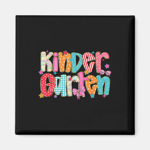 Retro-Lehrer für vorbereitete Kindergärten Zurück  Magnet