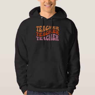Retro-Lehrer Inspiration farbenfrohe Grundlegend S Hoodie
