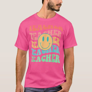 Retro-Lehrer Inspiration farbenfrohe Grundlegend S T-Shirt