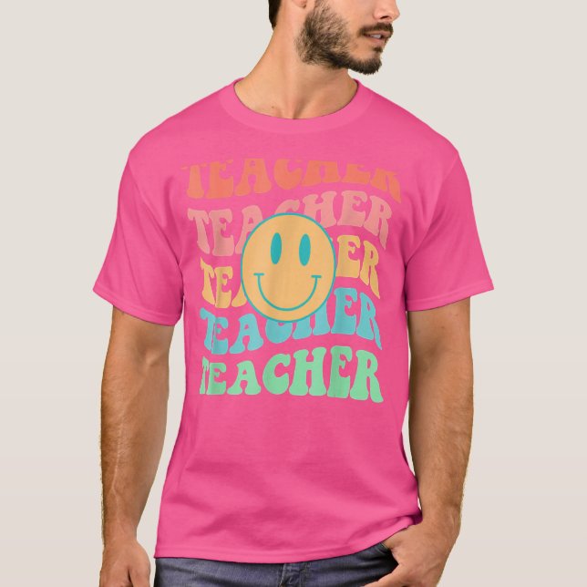 Retro-Lehrer Inspiration farbenfrohe Grundlegend S T-Shirt (Vorderseite)