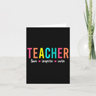 Retro-Lehrer Inspirierendes Rückkehr-zur-Schule-Ko Karte