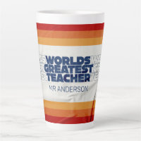 Retro Lehrer Moderne blaue rote Stiltypografie c